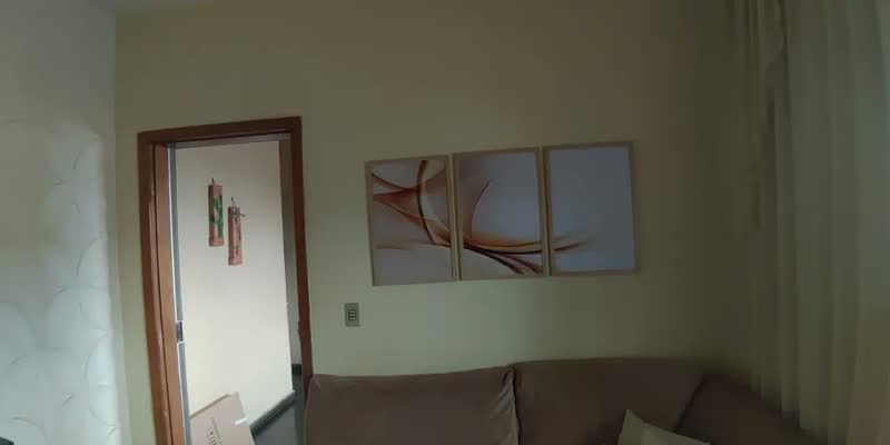 foto de Quadro Decorativo Abstrato Traços Marrom Moderno Sala Quarto