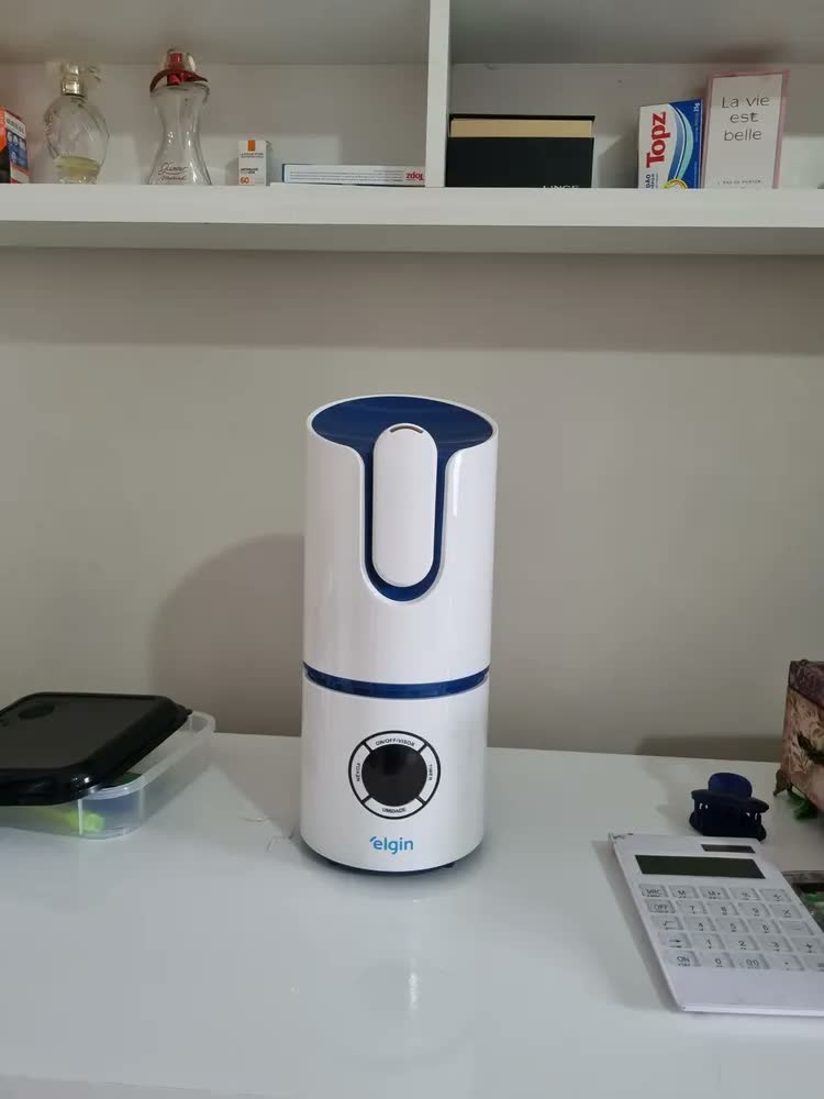foto de Umidificador Ar Ultrassônico Digital Elgin 2,5l Bivolt Cor Branco