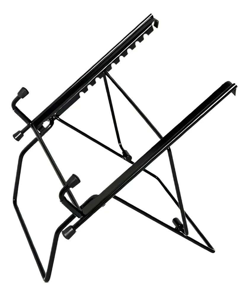 Suporte Ajustável Para Notebook Preto Digitador Merki Ergonômico NR-17