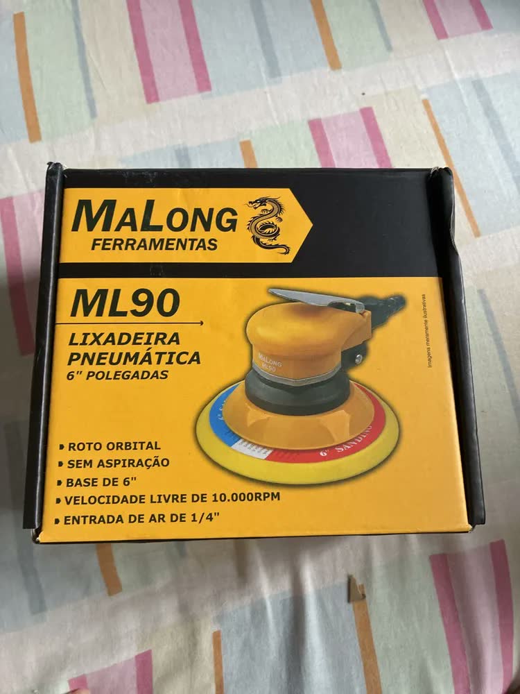 foto de Lixadeira Roto Orbital 6 Polegadas Pneumatica Ml90 Malong