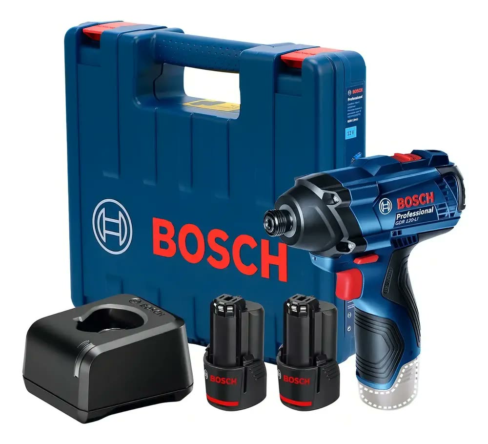 Chave De Impacto Gdr 120-li 12v 2 Baterias E Maleta Bosch