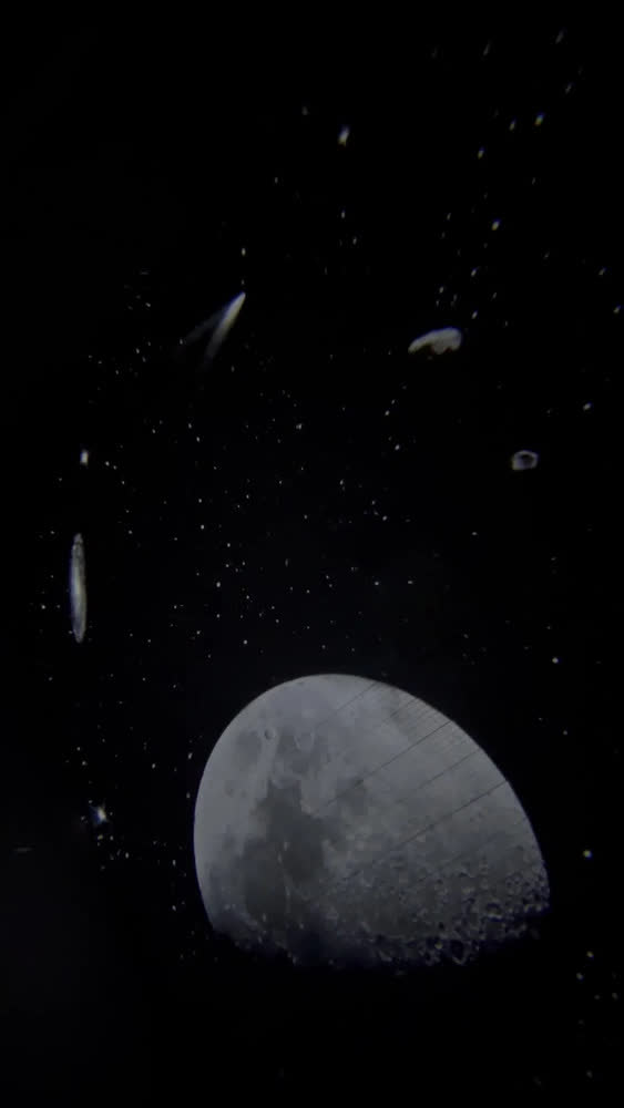 foto de Luminária Abajur Globo Galaxy Rotativa Criança Quarto Ws5807 Cor da cúpula Preto Cor da estrutura Branco