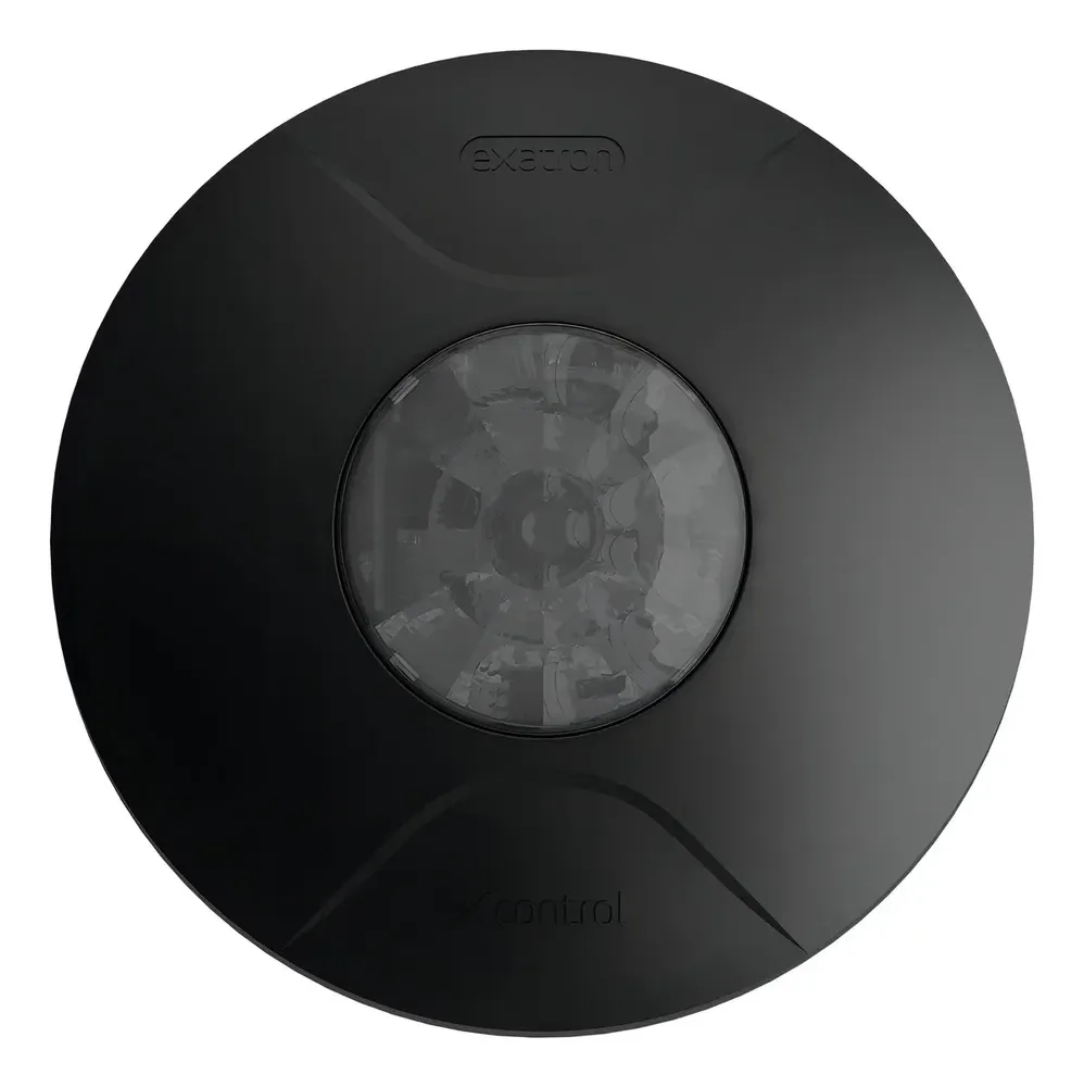 Sensor Presença Movimento Fotocélula Teto 360º Exatron LEST4000XC2 110V 220V Bivolt App Smart X-Control Preto
