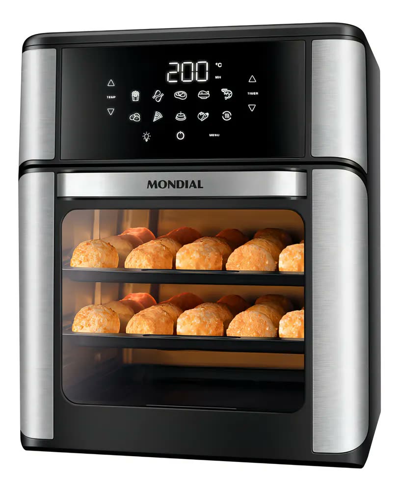 foto de Fritadeira Elétrica Afo-12l-bi Oven 12 L Preto/inox Mondial