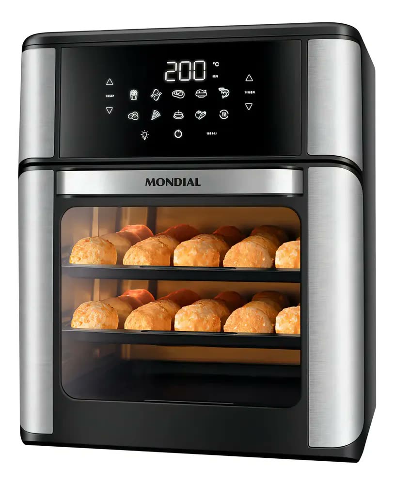 Fritadeira Elétrica Afo-12l-bi Oven 12 L Preto/inox Mondial