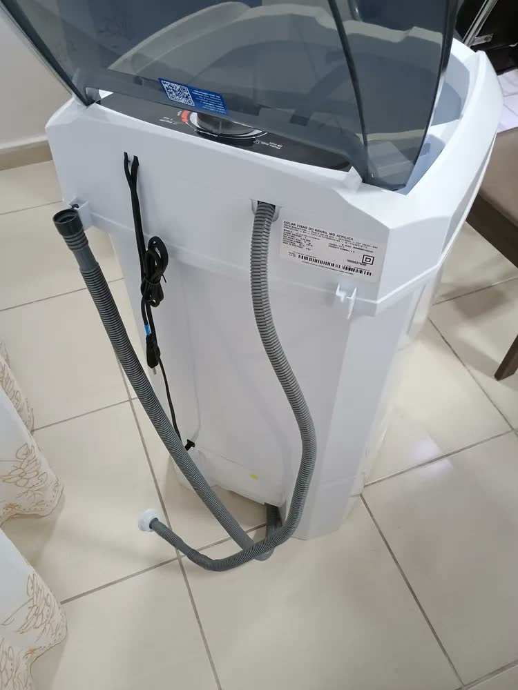 foto de Tanquinho Lavadora Roupas Semiautomática Colormaq Lcs 13kg Cor Branco