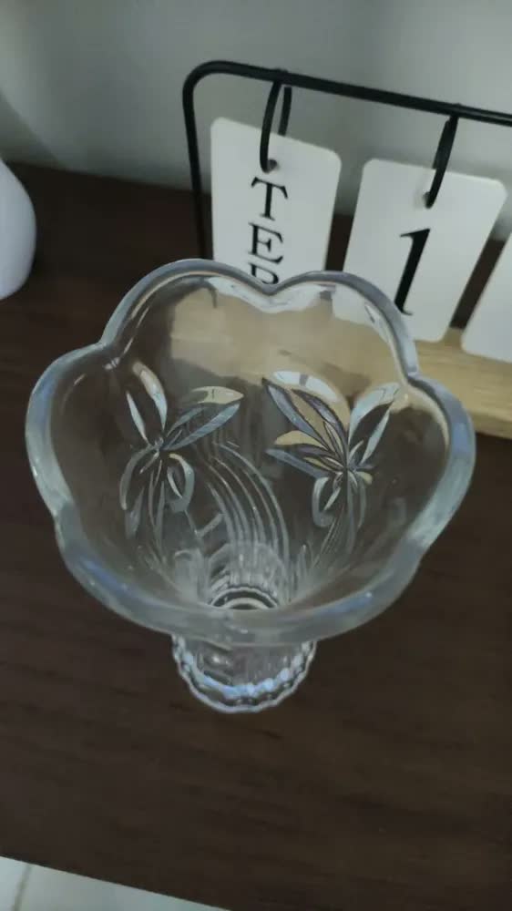 foto de Vaso De Vidro Rong Shan 18x10cm De Ø Na Caixa Cor Transparente