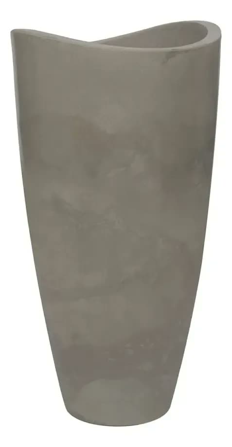 Vaso De Plantas Copacabana Alto 40 X 80 Cm Vasart Cor 05 - Antique Camurça