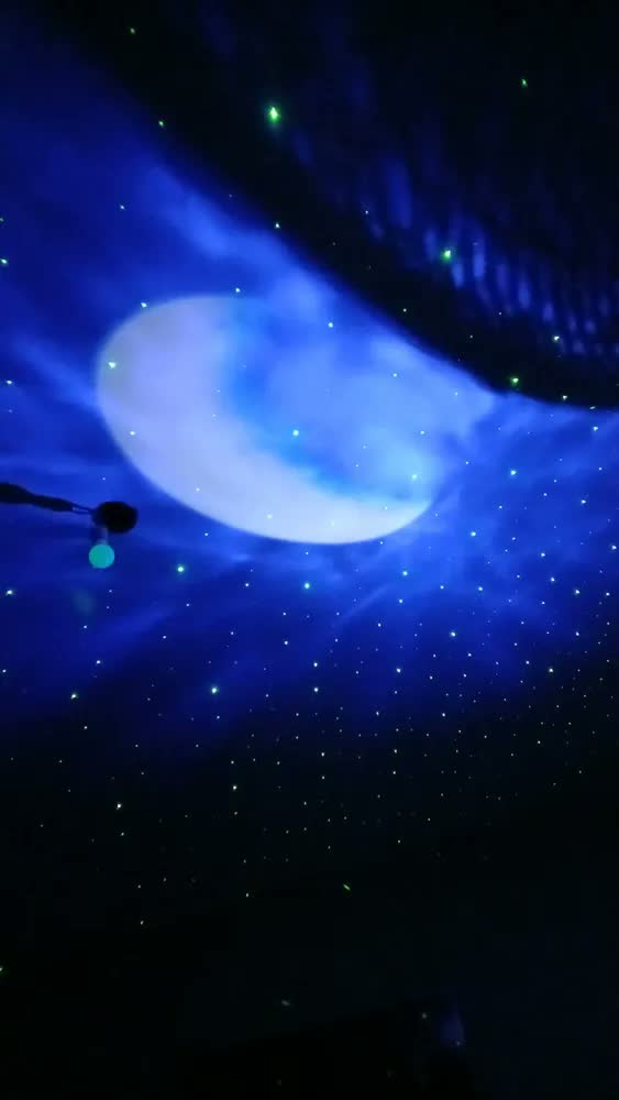 foto de Projetor Estrelas Galaxia Nebulosa Astronauta Som Bluetooth Cor Da Estrutura Branco Tedy cc