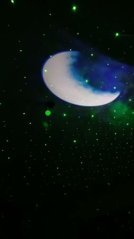 foto de Projetor Estrelas Galaxia Nebulosa Astronauta Som Bluetooth Cor Da Estrutura Branco Tedy cc