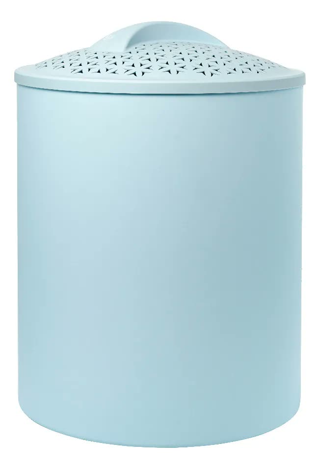 Cesto Antiviral Baby Mel 10L Azul para Roupas de Bebê