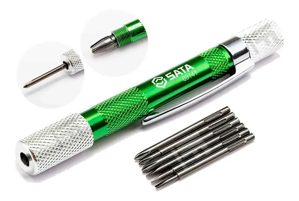Kit Chave De Fenda E Phillips 6 Peças Para Eletronica