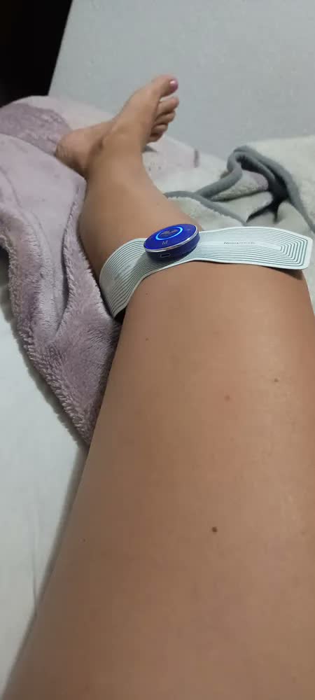 foto de Massageador Portátil Fisio Tens Control Anvisa Eletrochoque Cor Cinza