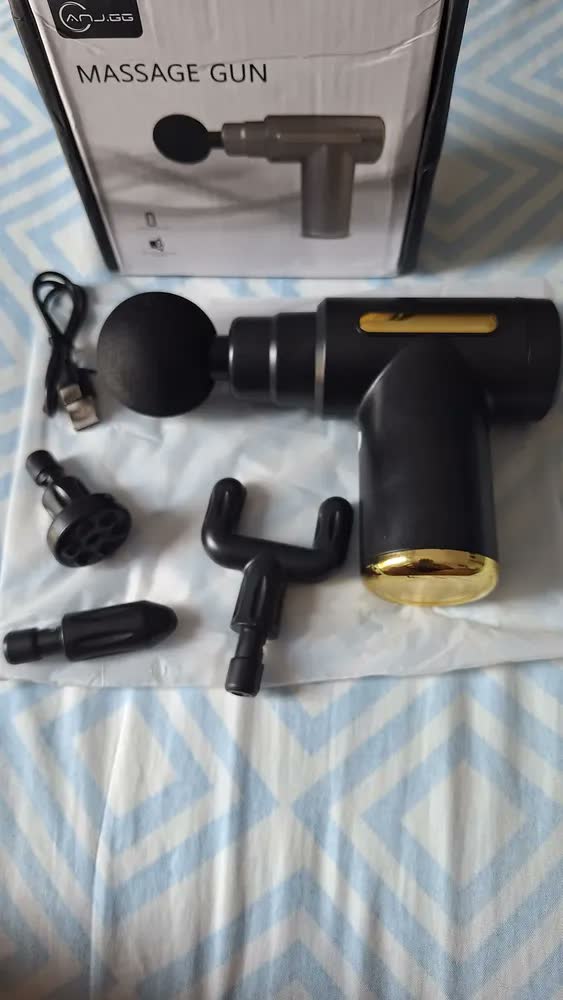 foto de Massageador Pistola Elétrico Profissional Muscular Portátil Cor Sortidas