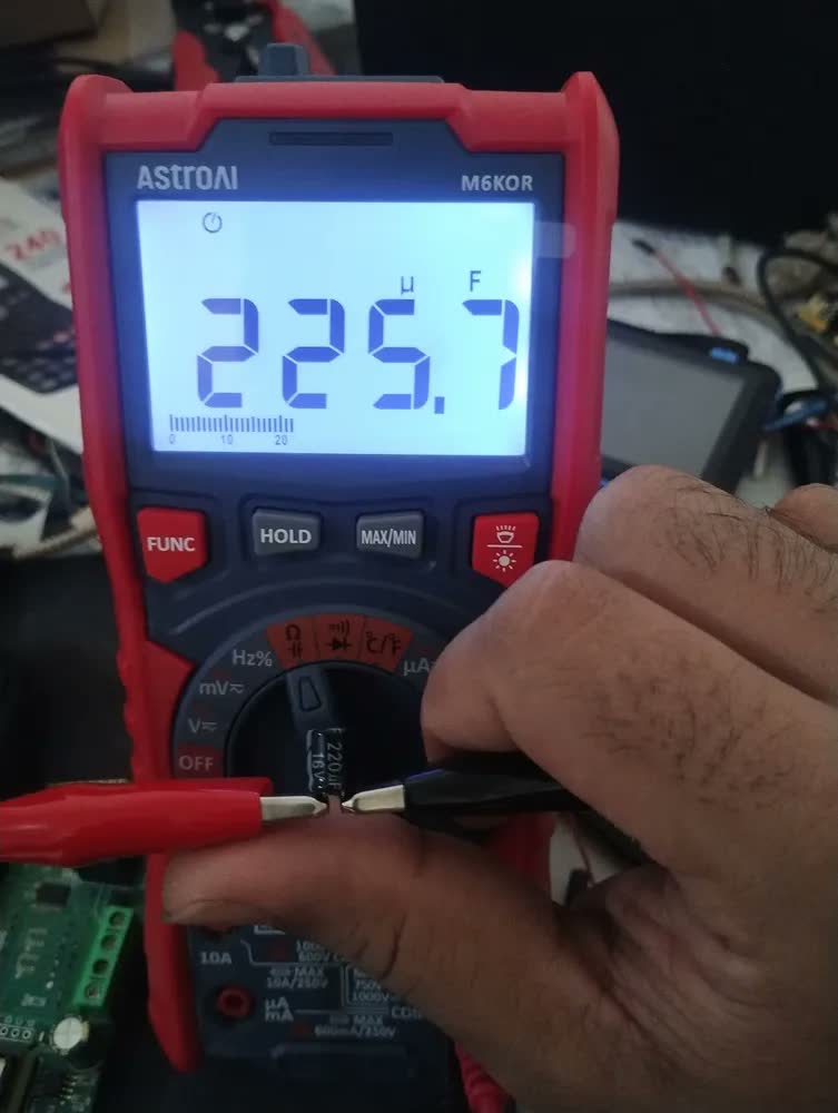 foto de Multímetro digital profissional AstroAI,TRMS 6000,testador de tensão com seleção automática de faixa,voltímetro para medição de tensão CA/CC,corrente,capacitância,resistência,frequência,temperatura