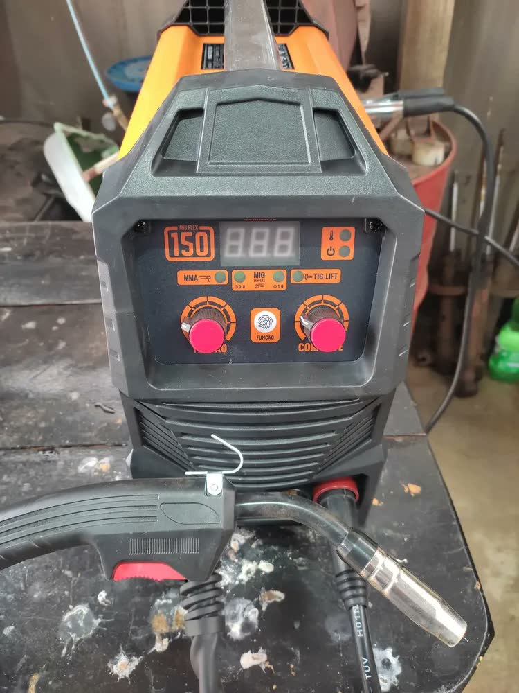 foto de Máquina de Solda Multiprocesso MIG Flex 150a Pró Euro Bivolt MIG sem gás MMA TIG