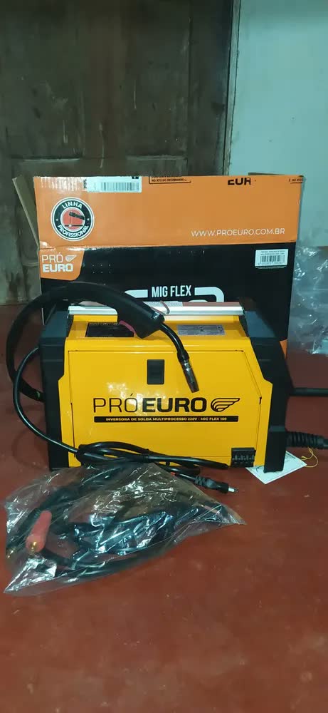 foto de Máquina de Solda Multiprocesso MIG Flex 150a Pró Euro Bivolt MIG sem gás MMA TIG