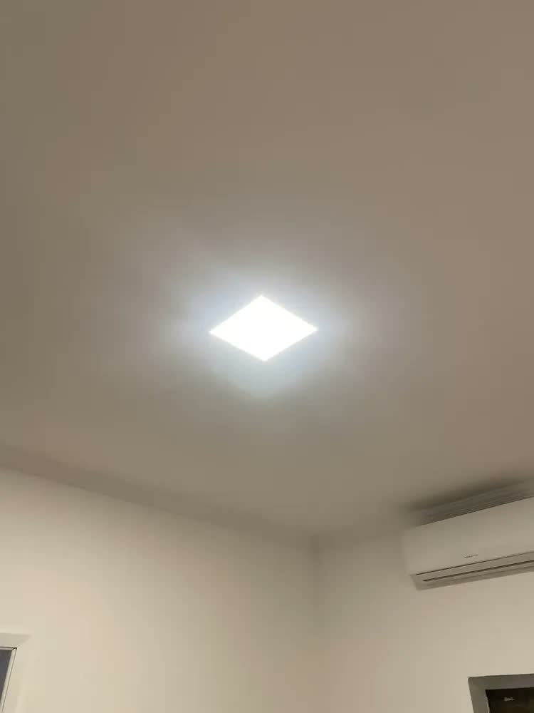 foto de Ekaza Painel Led Inteligente Wifi 24w Rgb Embutir Quadrado Branco