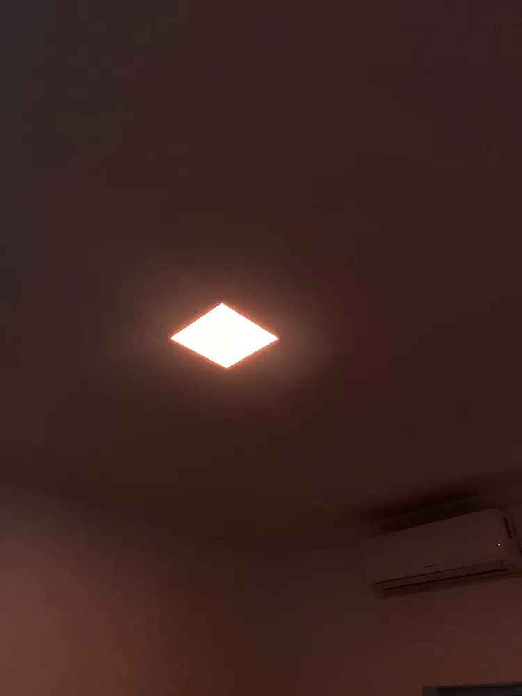foto de Ekaza Painel Led Inteligente Wifi 24w Rgb Embutir Quadrado Branco