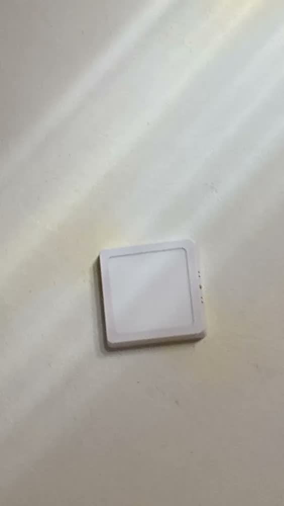 foto de Painel Plafon Luminária Led Sobrepor Quadrado 12w 6500k Cor Branco Bivolt