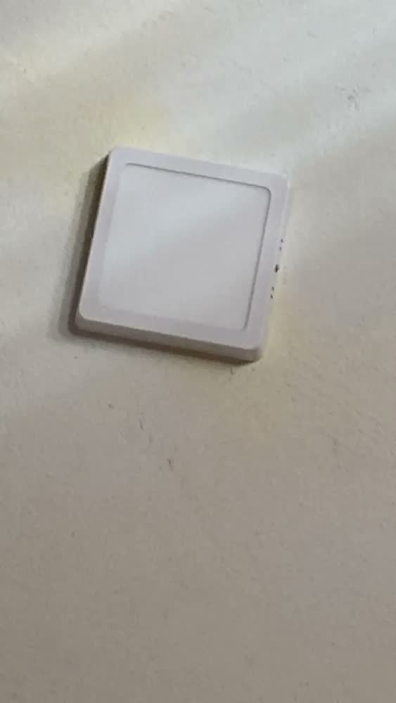 foto de Painel Plafon Luminária Led Sobrepor Quadrado 12w 6500k Cor Branco Bivolt