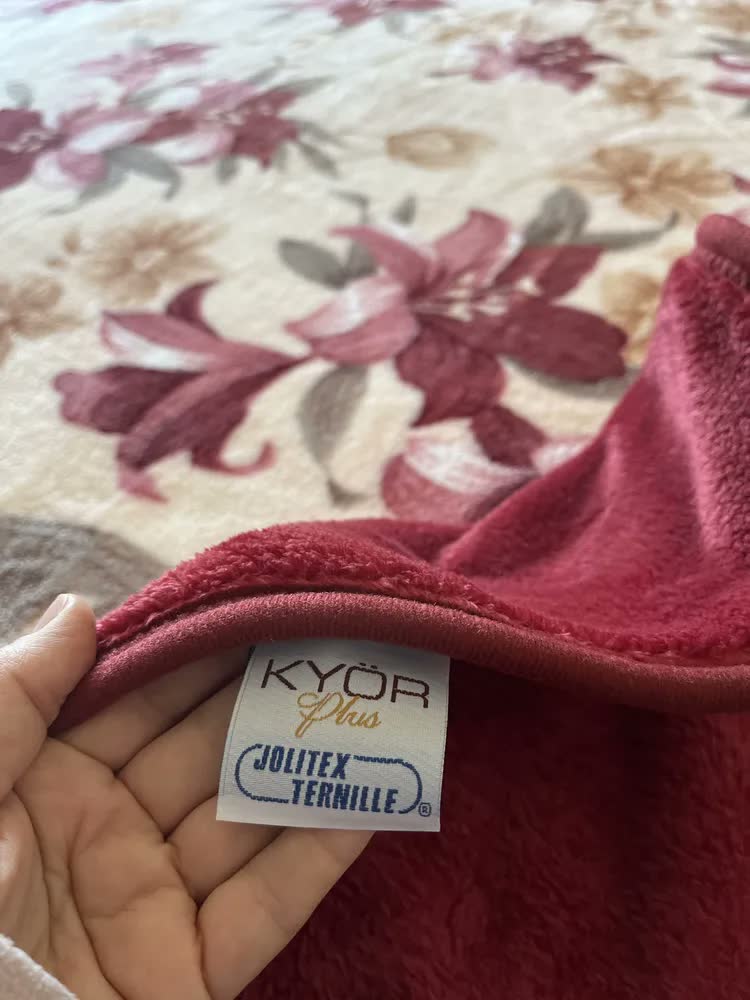 foto de Cobertor Jolitex Ternille Kyor Kyör plus casal cor bege com design pristina de 220cm x 180cm
