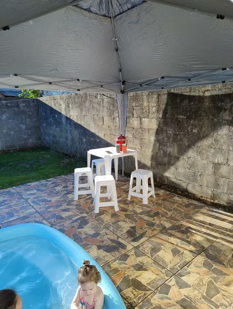 foto de Tenda Sanfonada Gazebo 3x3m Barraca Ar Livre - X-Flex Oxford Azul Mor