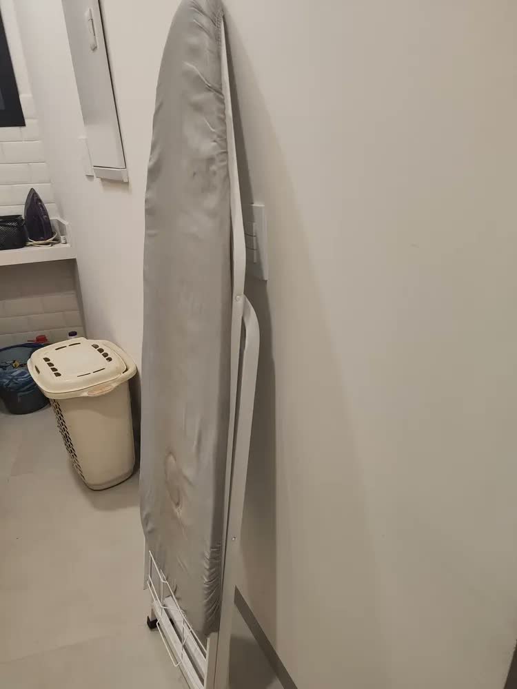 foto de Mesa De Passar Suprema Jumbo Açomix Estrutura Reforçada Porta-Ferro Dobravel