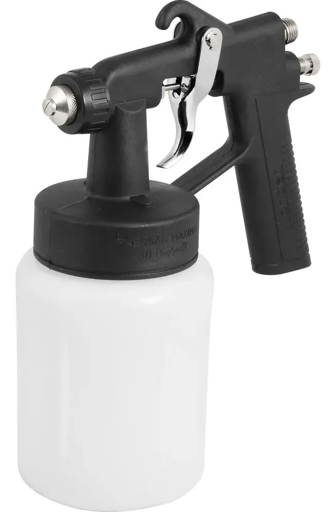 Pistola De Pintura C/ Caneca Plástica Ar Direto Ppv90 Vonder