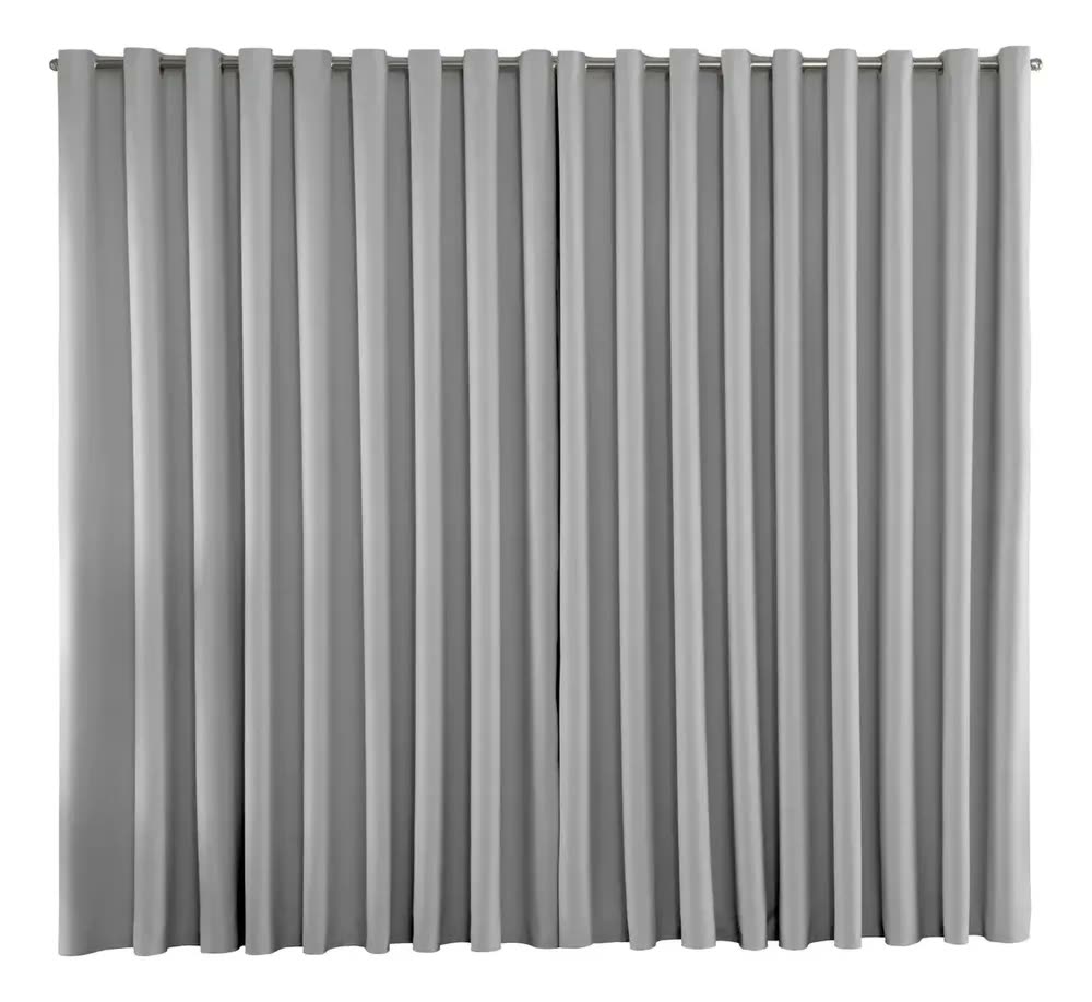 Cortina Blackout Liso 2,00 X 1,80 Blecaute Bloqueia 100% Cor Gelo