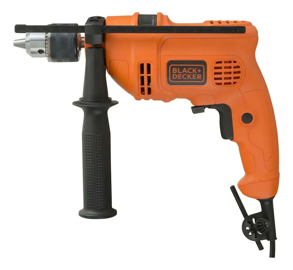Furadeira Impacto 1/2 Martelete Reversível 560w B&d Cor Laranja