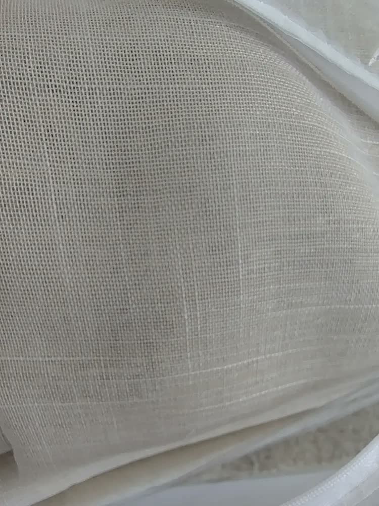 foto de Cortina Voil Linho C/ Forro Microfibra 4,00x2,60 Quarto Sala Cor Palha