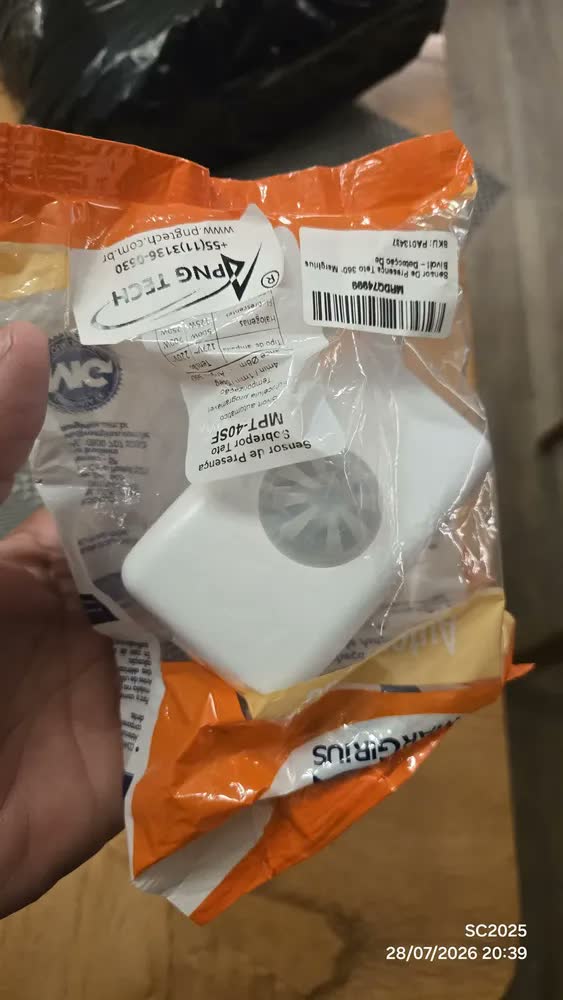 foto de Sensor de Presença Teto 360° MarGirius Bivolt - Detecção de Movimento