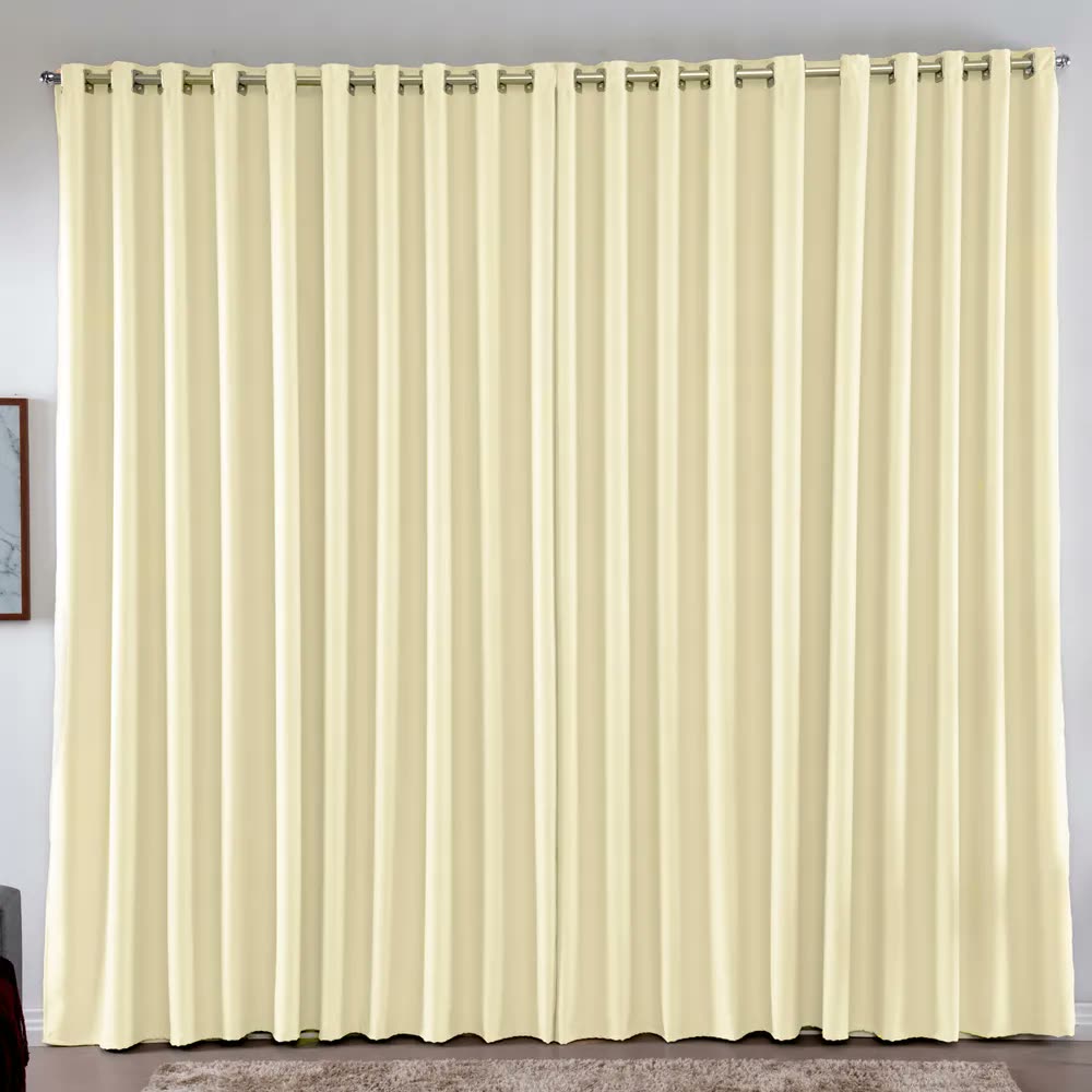 Cortina 2.00 x 1.80 m Blackout Blecaute Palha Corta Luz Em Tecido Grosso Para Quarto E Sala Casa Laura Enxovais