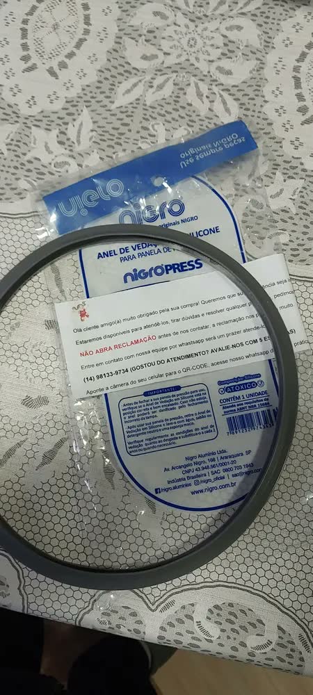 foto de Anel Silicone Panela Pressão Profissional 3-6L Nigro Press