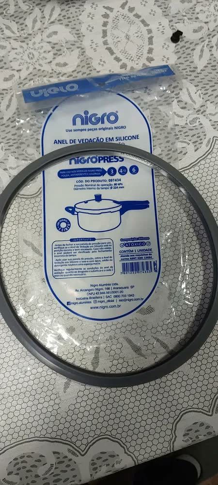 foto de Anel Silicone Panela Pressão Profissional 3-6L Nigro Press