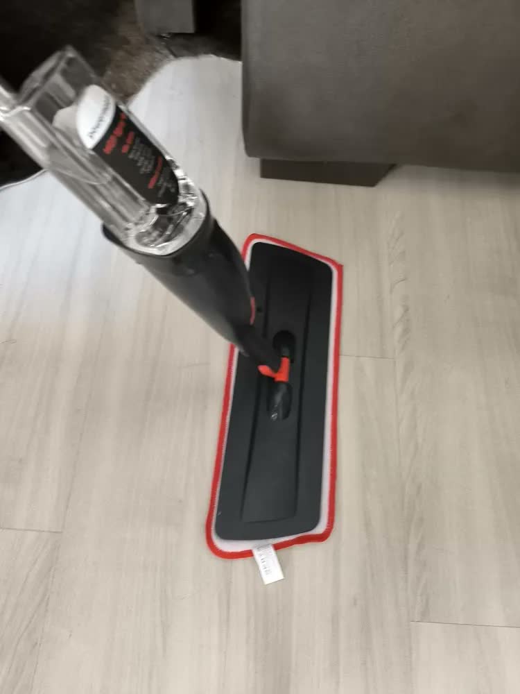 foto de Vassoura Magica Esfregao Spray Mop Rodo Reservatorio Cor Preto