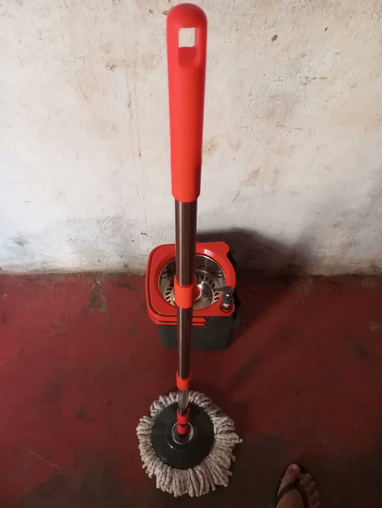 foto de Mop Giratório Powermaid Desmontável Cesto Inox