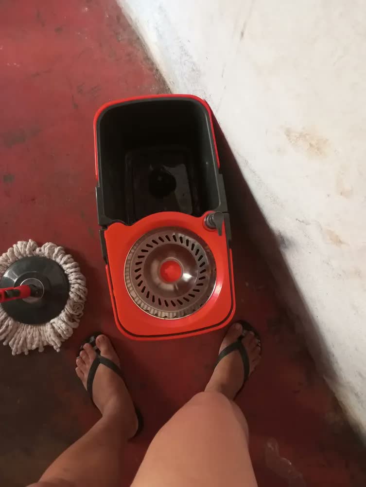 foto de Mop Giratório Powermaid Desmontável Cesto Inox