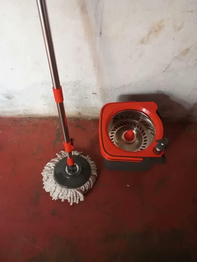 foto de Mop Giratório Powermaid Desmontável Cesto Inox