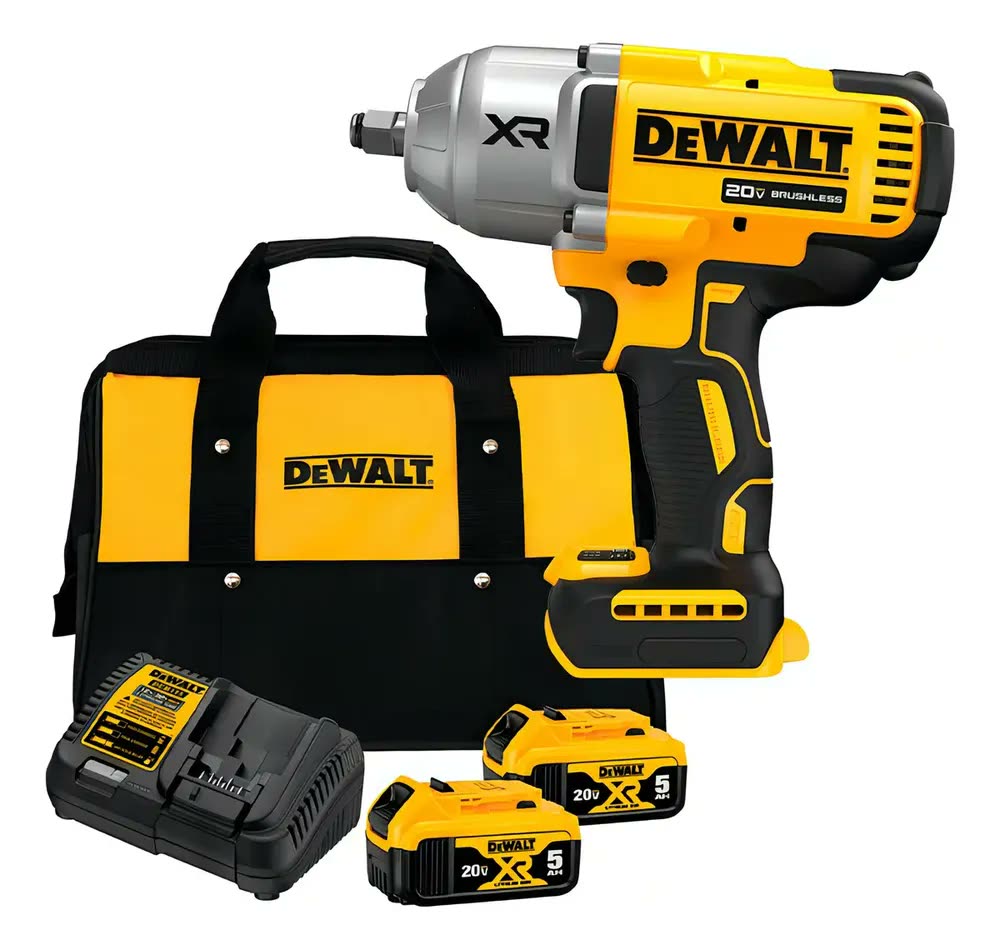 Chave De Impacto 2 Baterias 20v 5ah Dewalt Dcf900 Bivolt