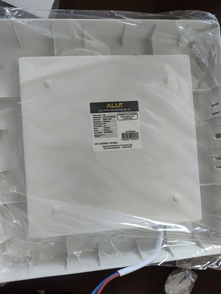 foto de Kit 10 Painel Plafon Sobrepor Led 18w Quadrado 6500k Branco Frio - Cod: 399181377 Easy By Avant