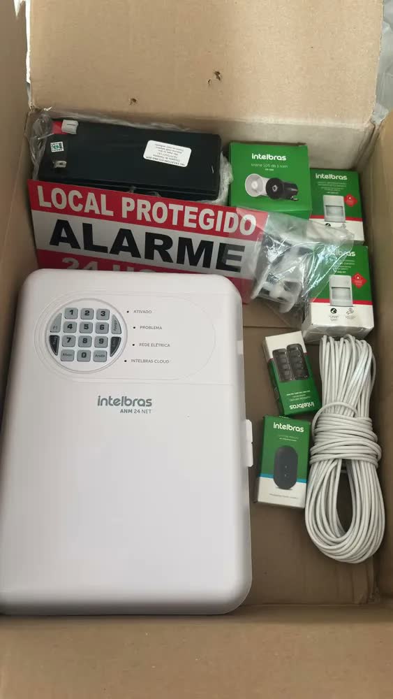 foto de Kit Alarme Anm 24 2 Sensores Presença Ivp 1000 Pet Intelbras