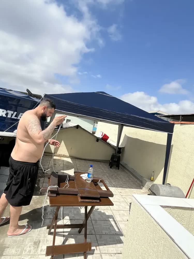 foto de Gazebo Dobrável Mor 3x3m Para Praia e Campo, com Proteção UV e Bolsa de Transporte