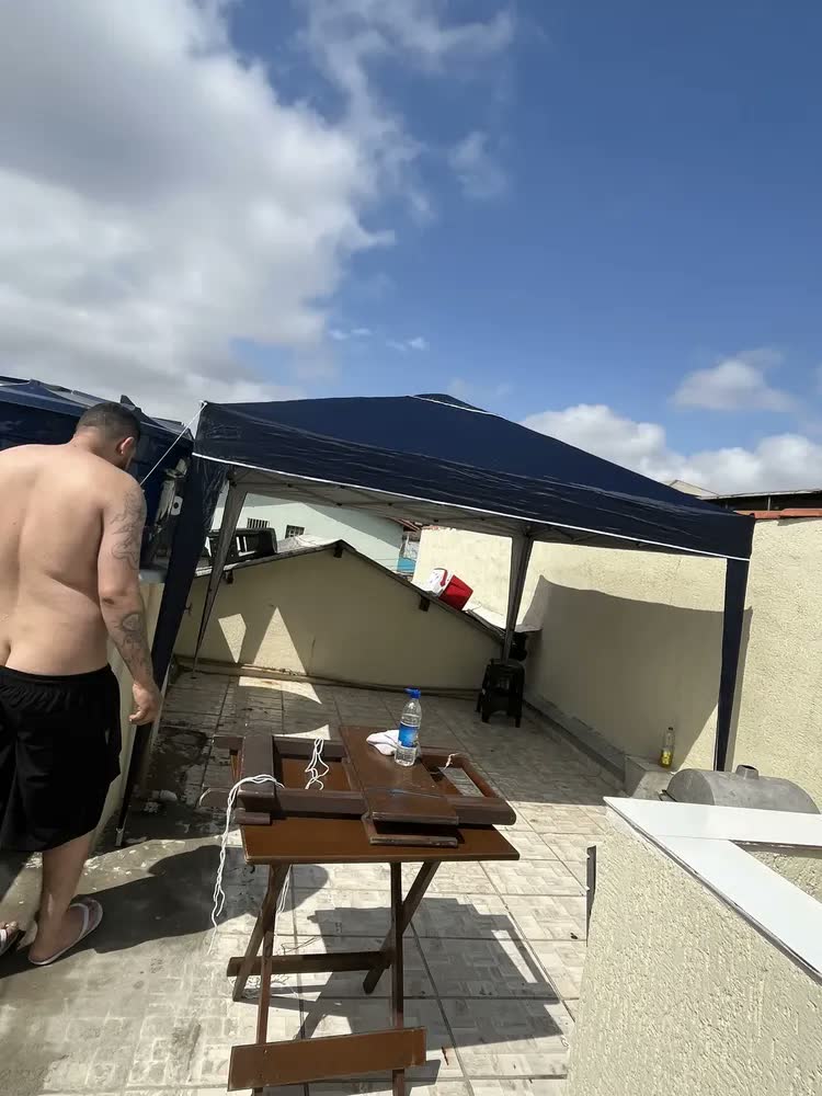 foto de Gazebo Dobrável Mor 3x3m Para Praia e Campo, com Proteção UV e Bolsa de Transporte