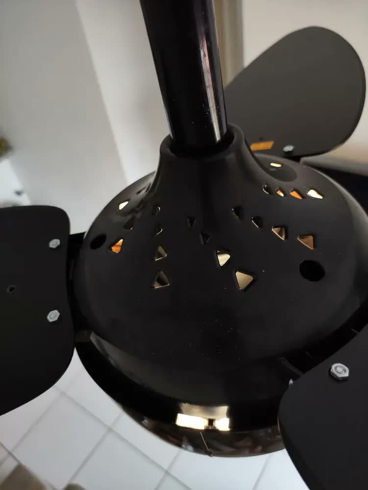 foto de Ventilador De Teto Inverter Elluz 3 Pás Branco E Cinza Com Controle Remoto Ventisol