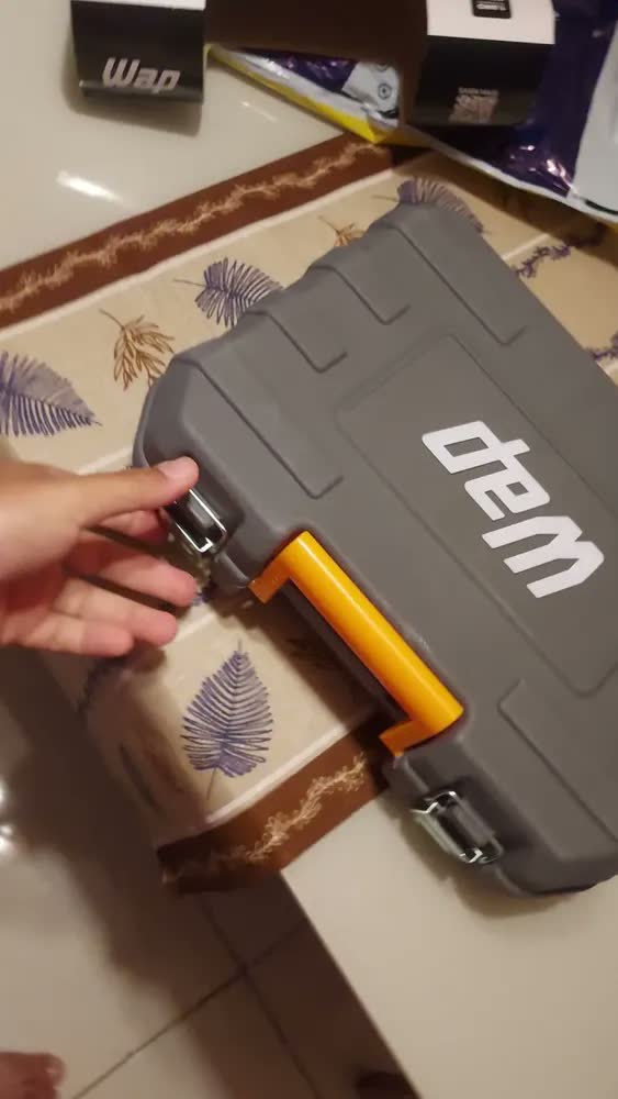 foto de Parafusadeira E Furadeira De Impacto K21 ID03 Sem Fio Com Maleta Organizadora Bivolt WAP
