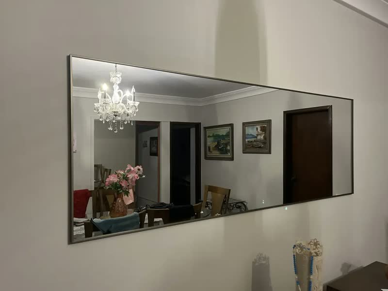 foto de Quadro Espelho Grande Horizontal Sala Copa Cozinha 170x60 Cm