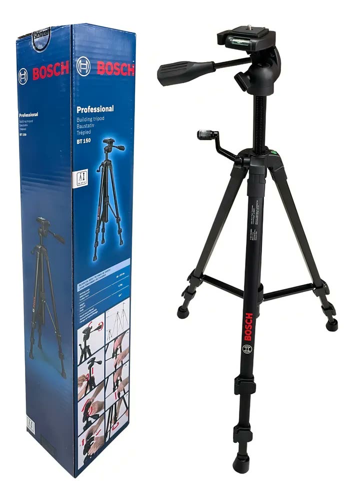 Tripé Bt 150 Profissional Bosch P/ Nivel E Trena A Laser