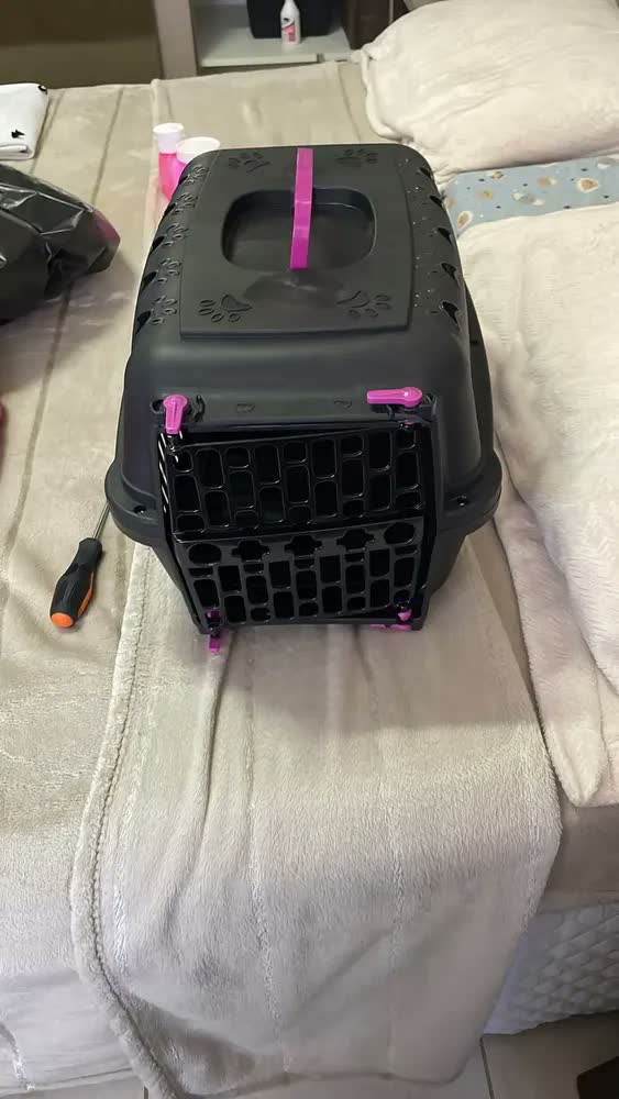 foto de Caixa De Transporte Cachorro Gato Coelho N1 Pequeno Porte
